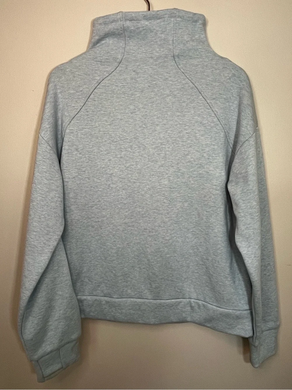 Athleta Girl Cozy Karma Light Blue Funnel Neck Pullover Sweatshirt Girls XXL 16